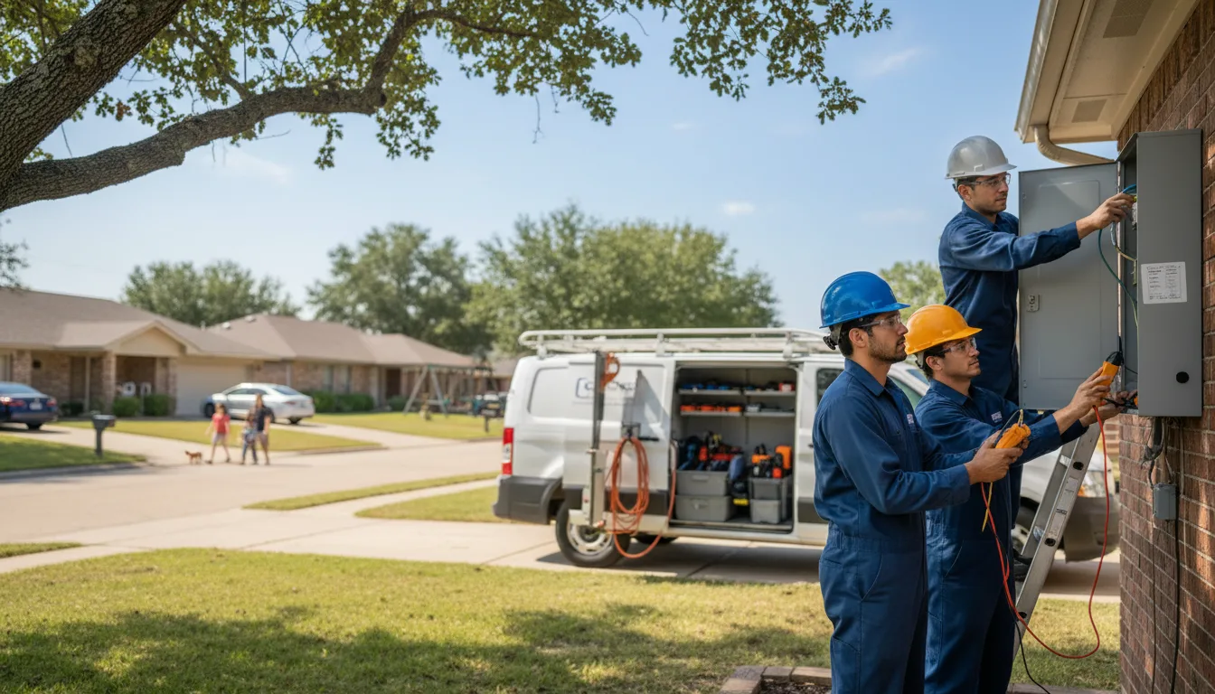 Certified electrician providing emergency electrical services in Warden, WA